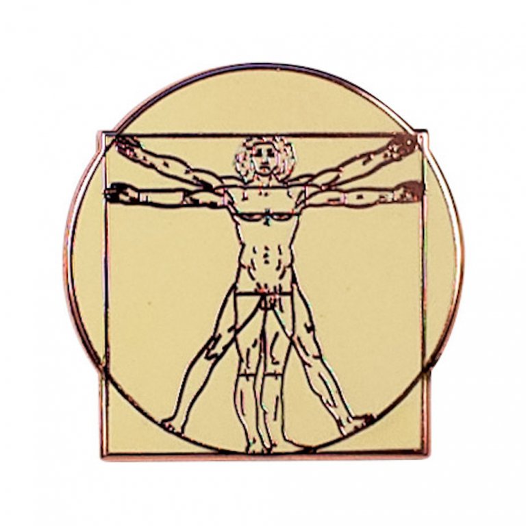 Pins Upg - Leonardo y Vitruvian Man