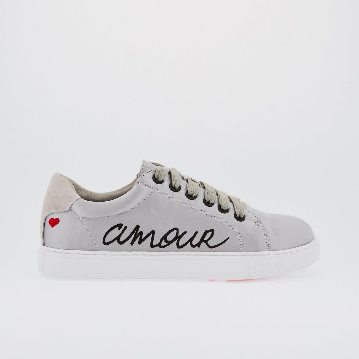Simone Satin Amour-Gris