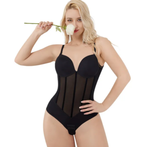 Body Spitzen-Shapewear - Schwarz