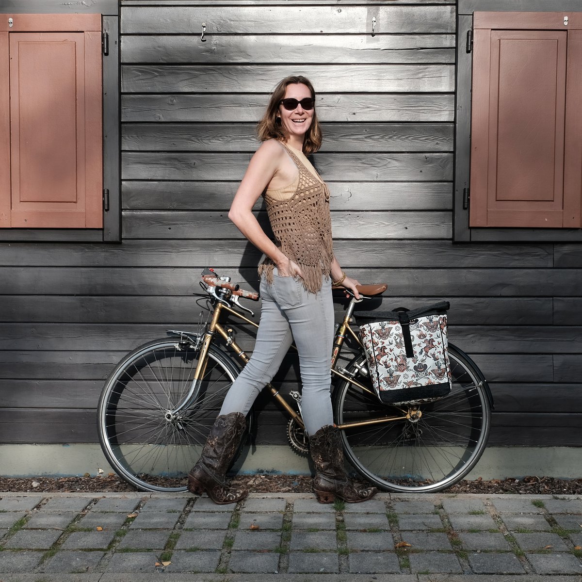Combinaison sac à vélo / porte-bagages.