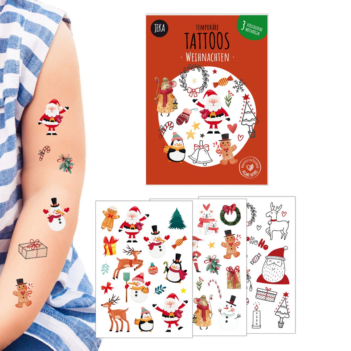 Tatuaggi per bambini - motivo "Natale"