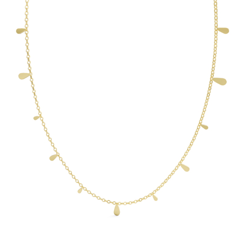 Collana Goccia Di Pioggia Oro