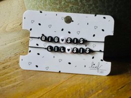 Armbänder Big & Lil Sis Schwarz und Weiß 2 Stück