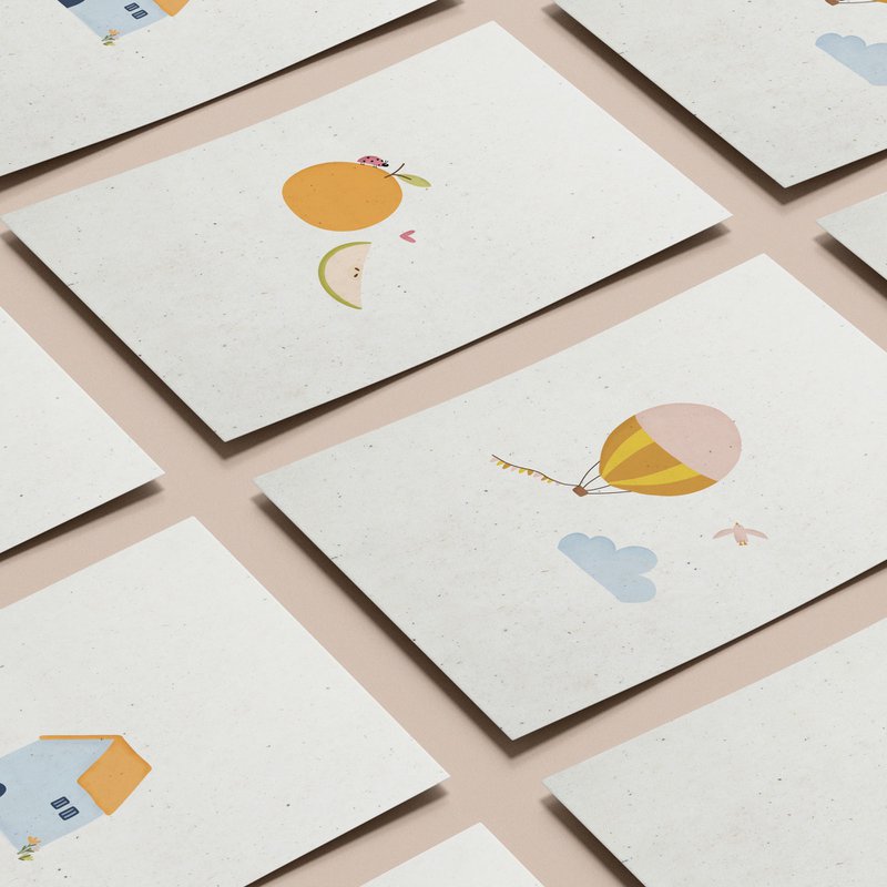 Conjunto de tarjetas | PARÍS | 5 piezas