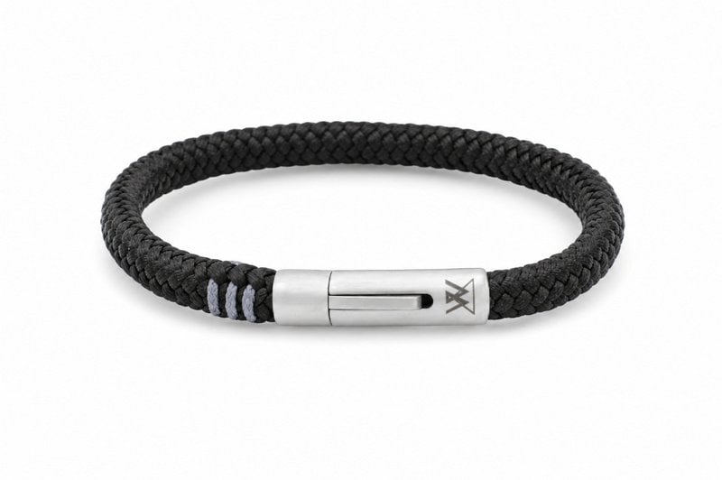 Pulsera de cuerda 6mm - Colección Ruyter | Edición plata