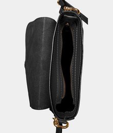 Bolso de hombro "Myun" hecho de cuero genuino