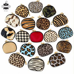 Italian Leather Purse with Fur and Animal Print 10002