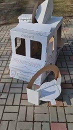 Legehus Food Truck Pap legehus til børn – DIY Construction & Coloring 3+