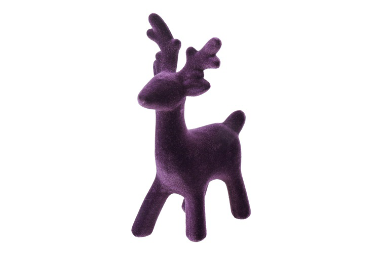 Rendier Velvet Adrian stof L11,43B11,43H16,51CM paars