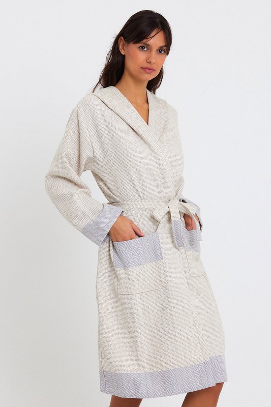 Tuval Bathrobe - Lilac
