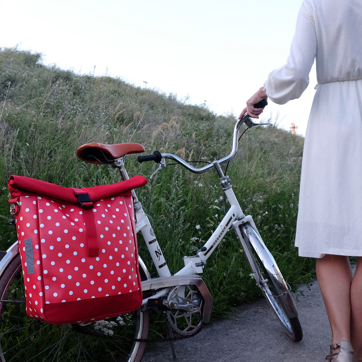 Bolsa de bicicleta para la bolsa de bolsas de silla de montar en bicicleta, con una correa para colgar, impermeable - Diamante Copy