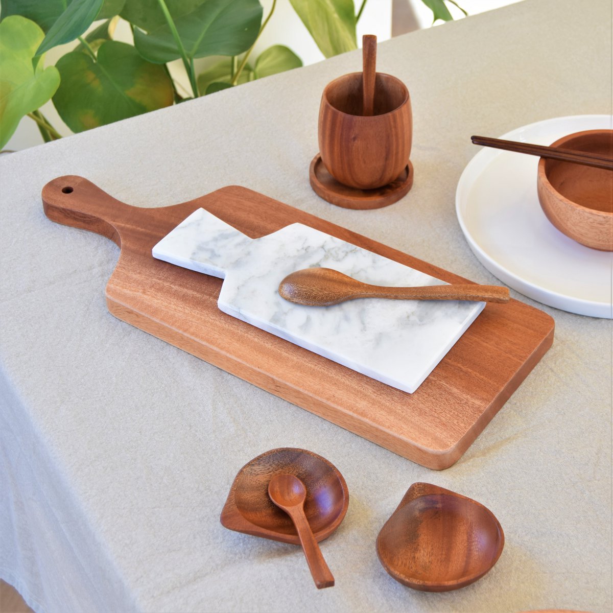 Handmade Cutlery - Dessert Spoon 18 cm - Eco-friendly - Khaya wood