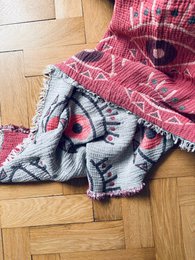 Muslin blanket - Vision - coral blue - 2.20 x 2.50 m fair