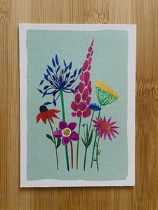 Lose Wildblumenkartentafel
