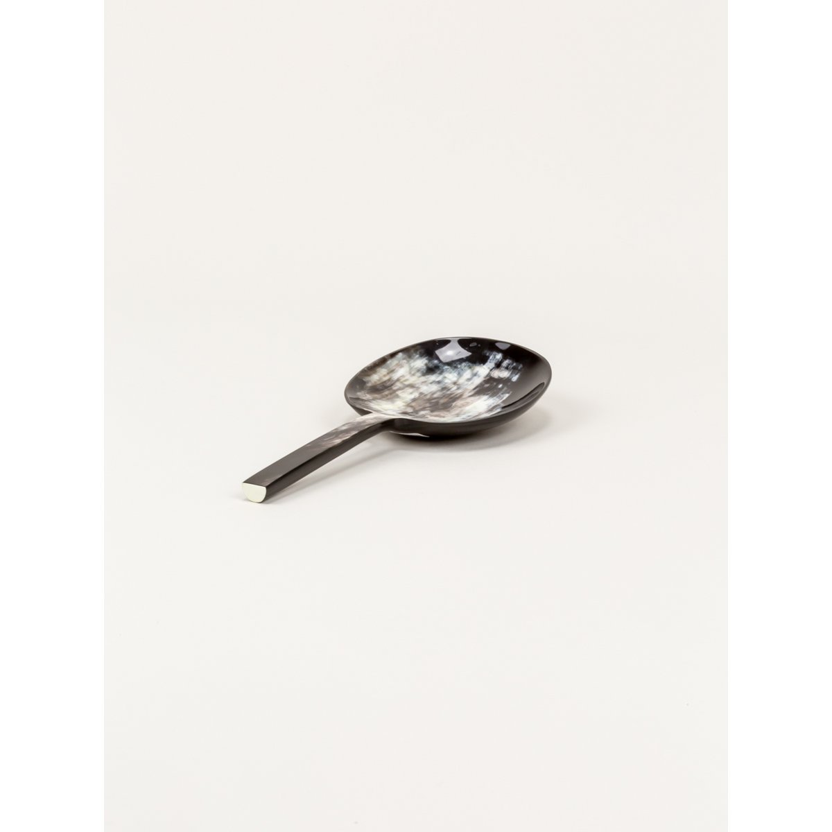 Baguette marbled black horn rice spoon