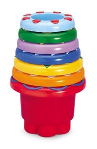 Tolo Classic Speelgoed Stapelbekers Regenboog - 7 stuks