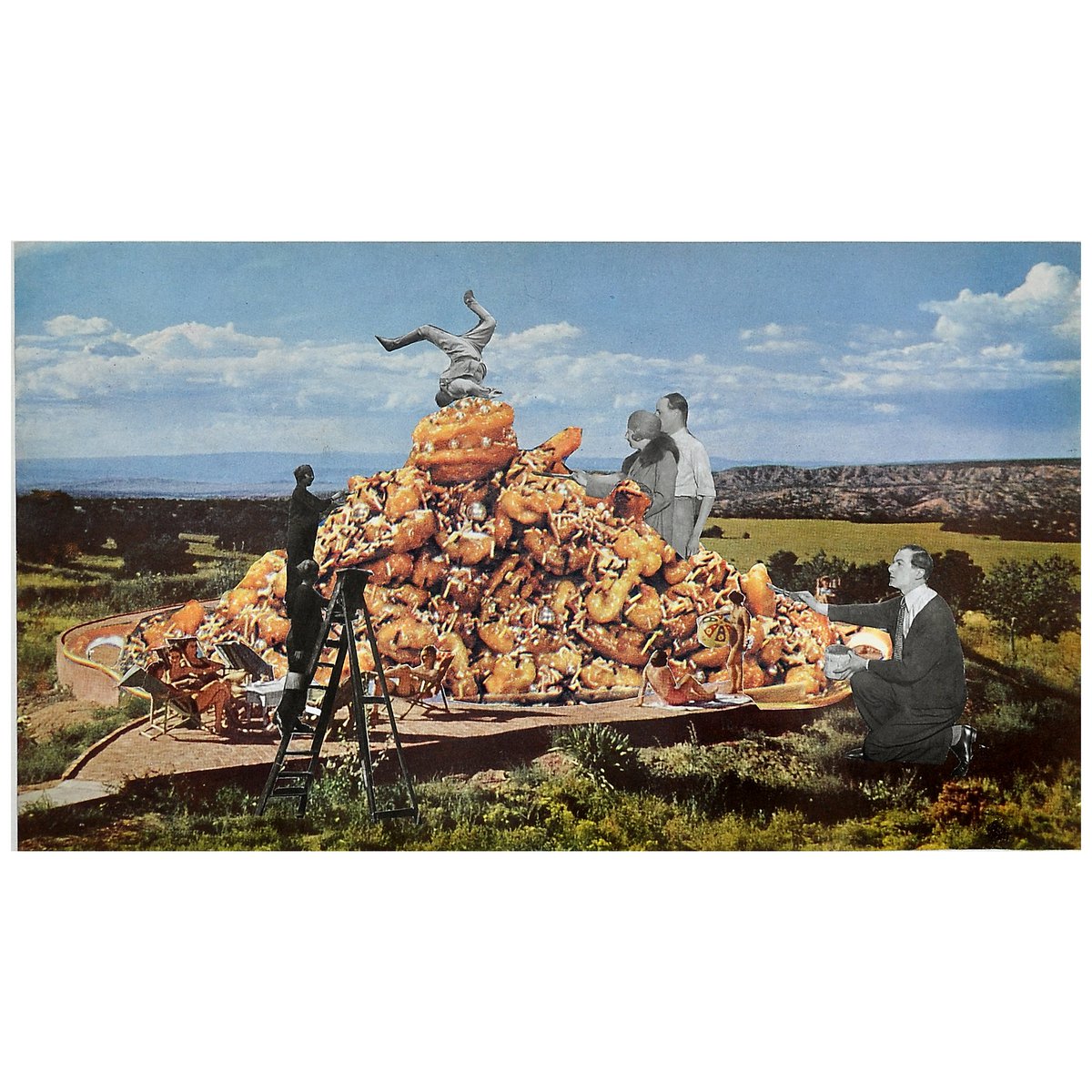 Vintage Surreale Collage – A4 Kunstdruck (Archivsammlung) 10 Stück