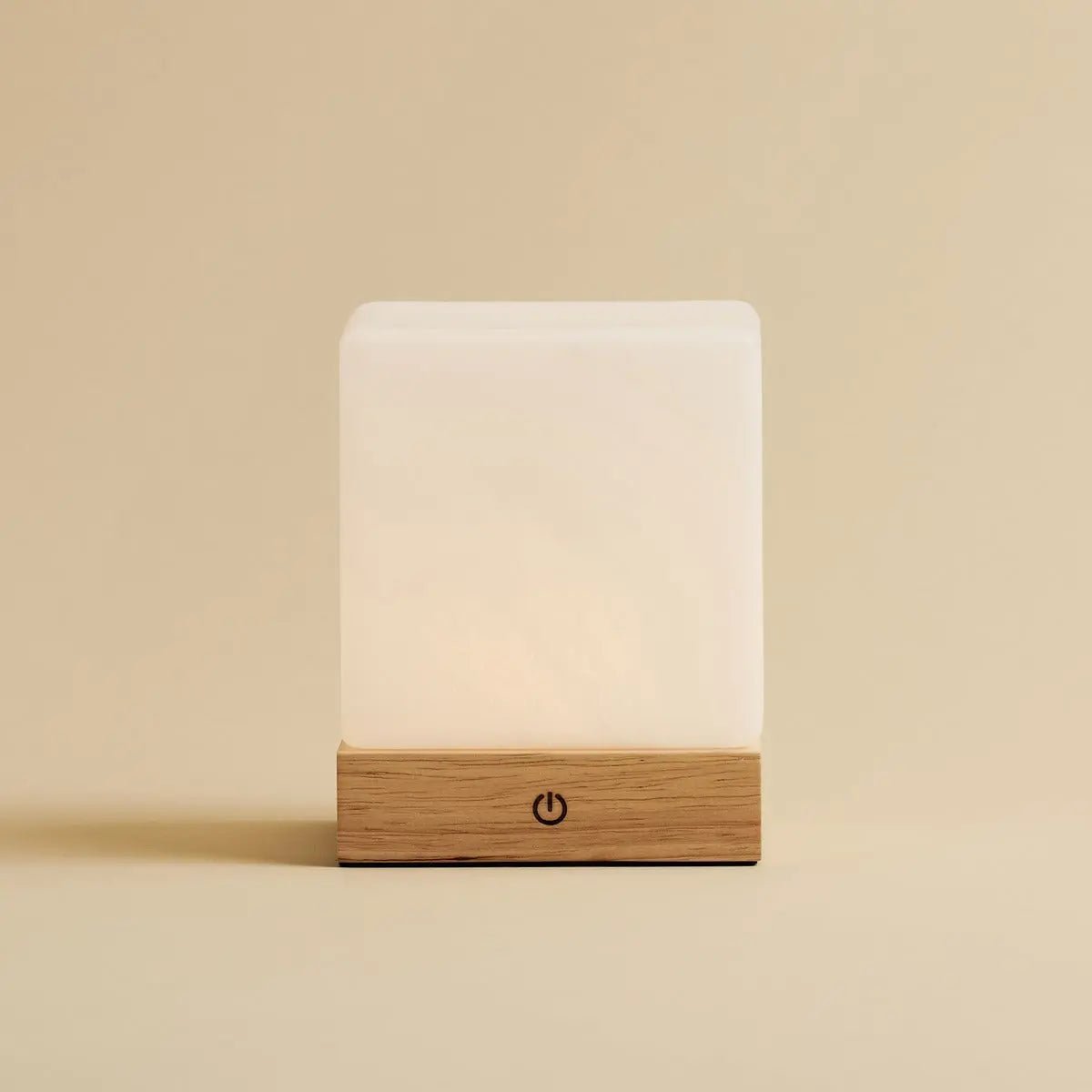 Lámpara de madera inalámbrica Yce marrón claro