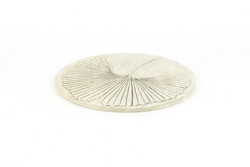 Salvamanteles Gingko en piedra natural