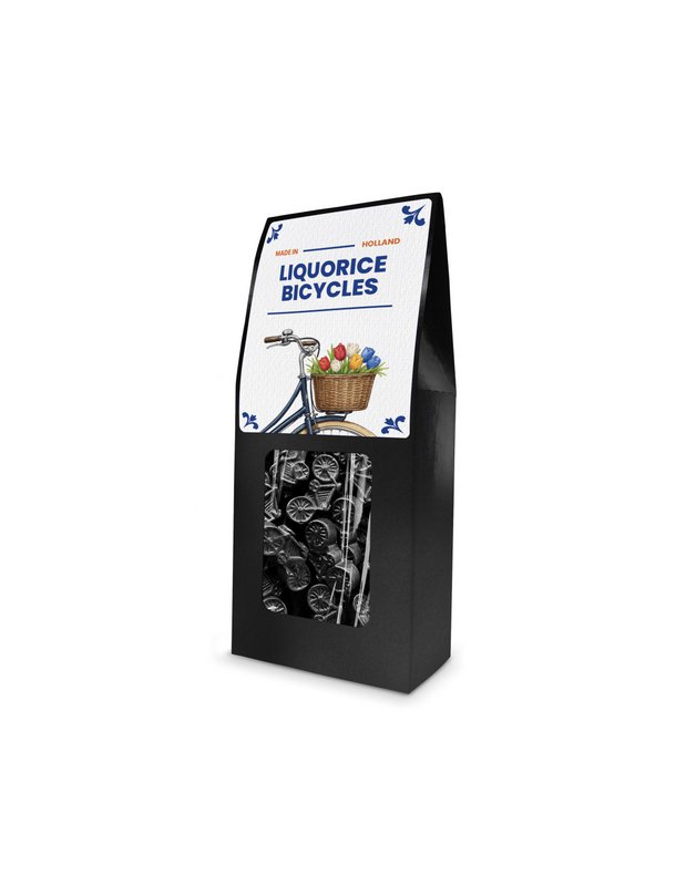 Schachtel Fahrrad-Lakritze (schwarz) 150gr