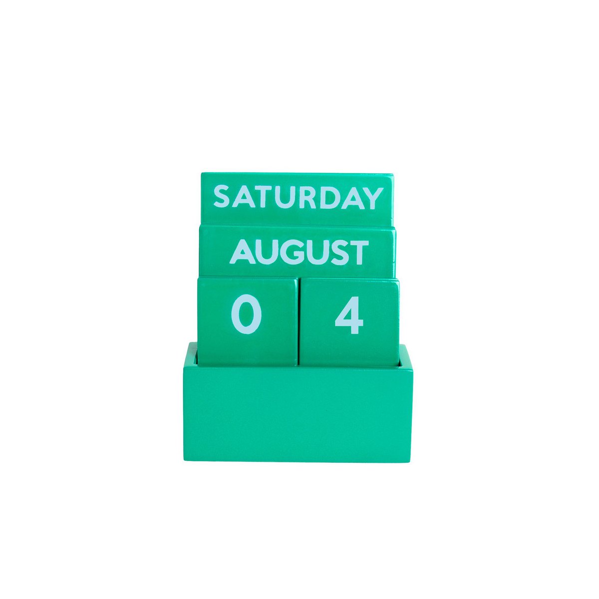 Groene kleine glanzende full -color kalender HF