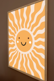 Plakat børneværelse - Sun Sonne