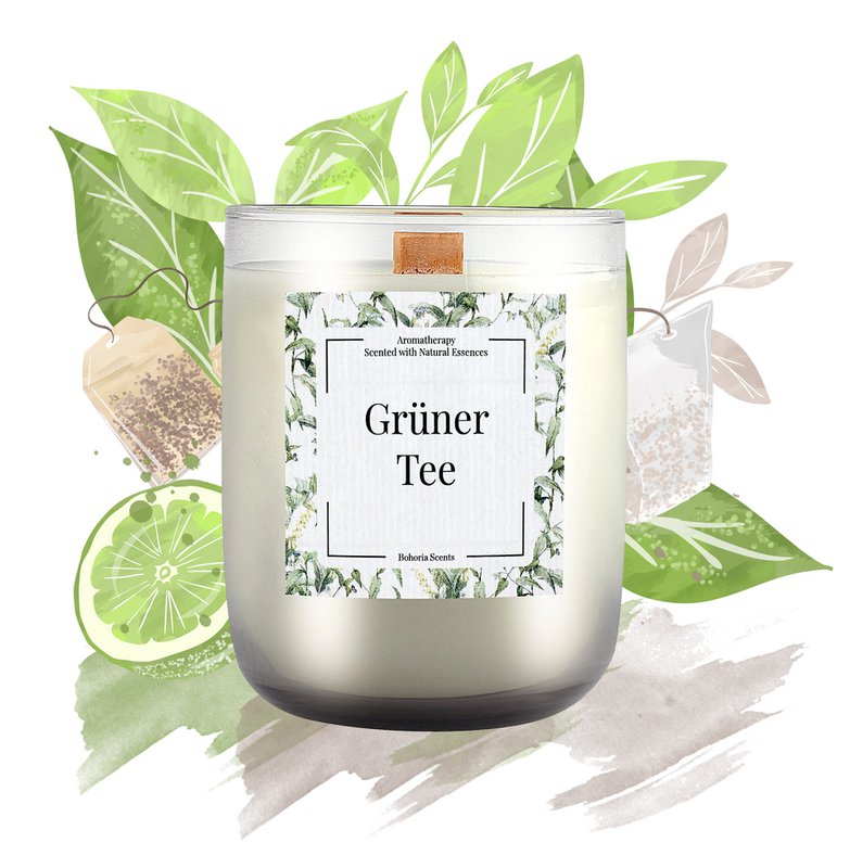 Aromatherapy scented candle 200g – 5 scent variations, natural wax, 40h