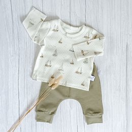 Langærmede Rib Jersey-sejlbåde