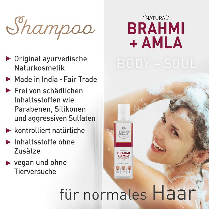 Ayurveda Shampoo Brahmi&Amla 200ml CERTIFIED NATURAL COSMETICS
