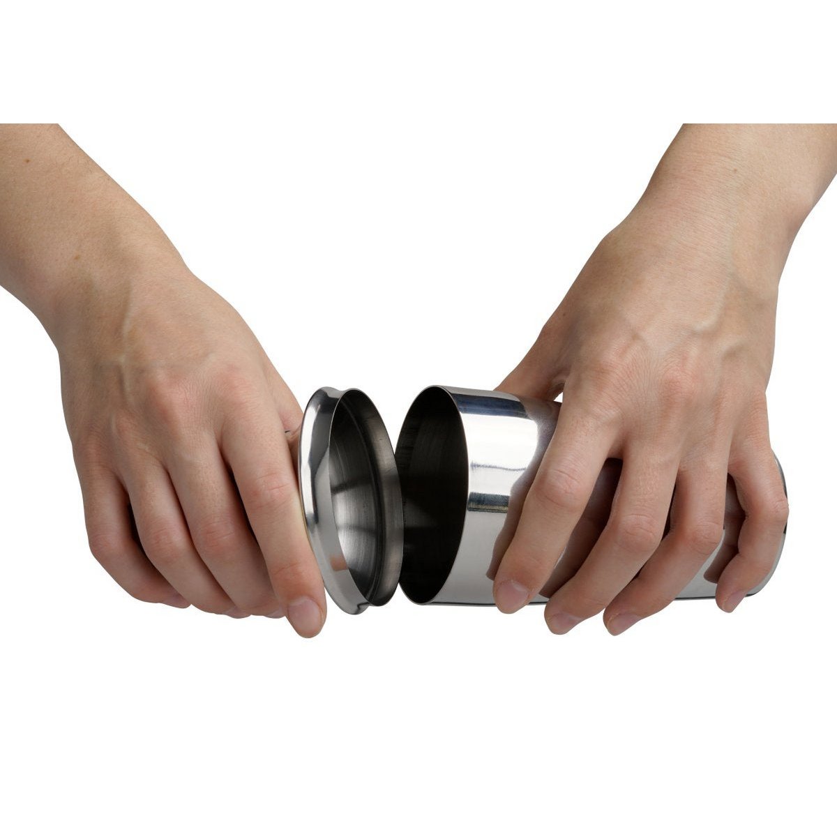 Edelstahl-Cocktailshaker-Set 400 ml und Alkoholmessbecher 2 cl und 4 cl Fackelmann Bar Concept