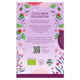ETS - Cold Brew Tee Kollektion, BIO, 4 Sorten zum Kalt Aufgießen, 20 Teebeutel