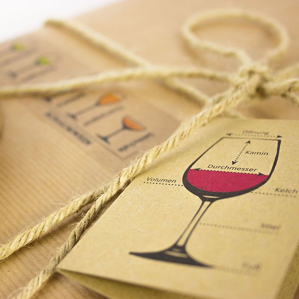 Gift tags wine supplies: wine glass