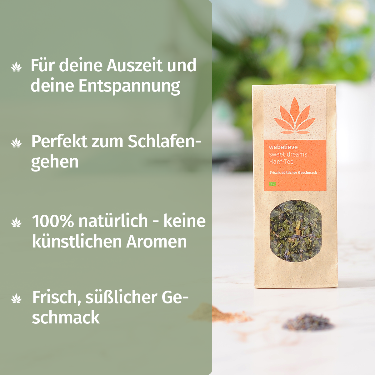 ORGANIC Sweet Dreams hemp tea