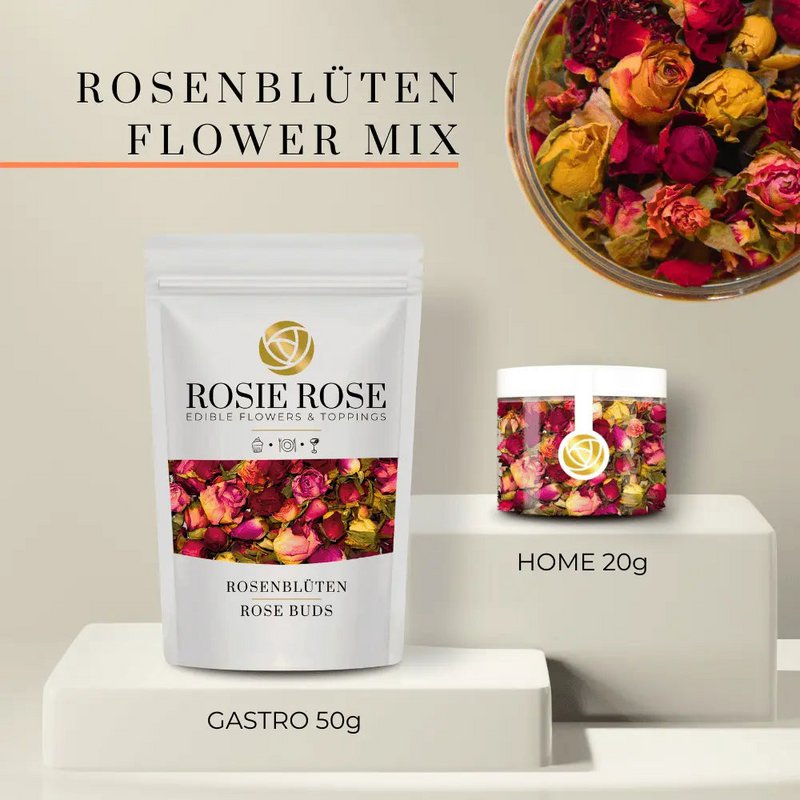 Fleurs de rose - Fleurs séchées comestibles | B2B