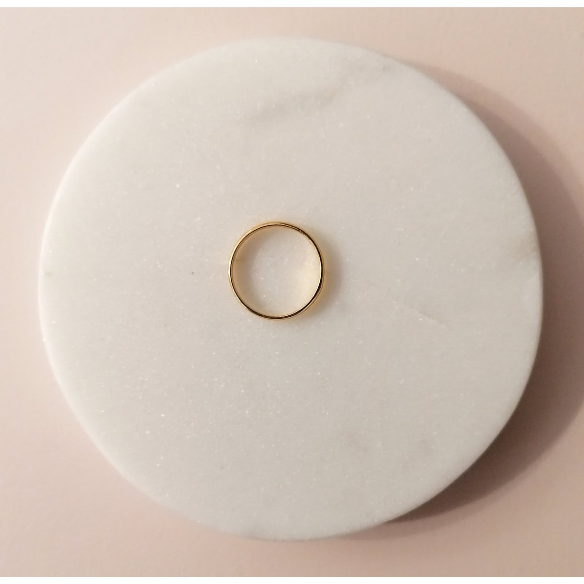 Classic ring made of 925 sterling silver - gold