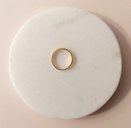 Classic ring made of 925 sterling silver - gold