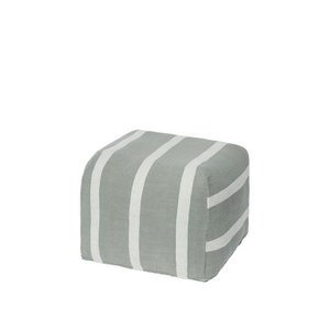 Pouf Sigrid - Hellgrün/Beige - 1 Stück