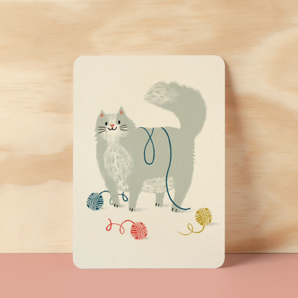 Postcard | Fluffy cat