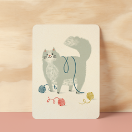 Postcard | Fluffy cat