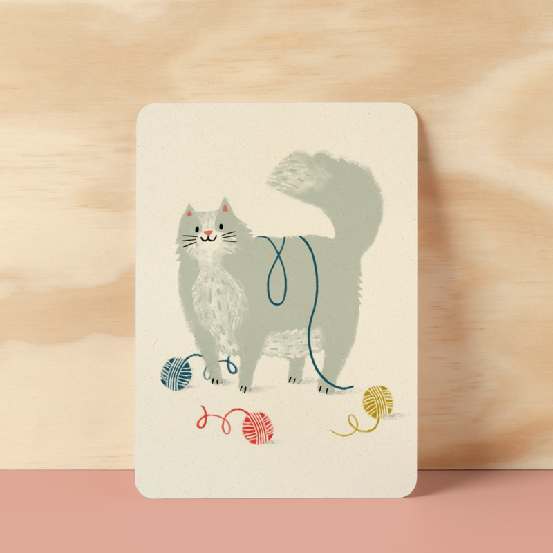 Postcard | Fluffy cat