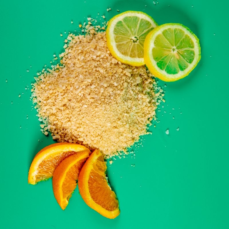 Badesalt med sicilianske citrusfrugter