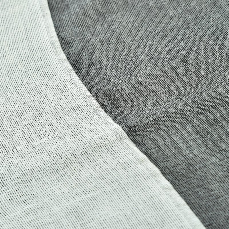 Florence Artegiani. Two-tone scarf scarf with double flap, modal and wool. Made in Italy.