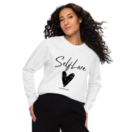 Sweat-shirt bio SELF LOVE Sweat-shirt raglan bio unisexe