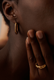 Mirabelle - Karo Dome Ring und Band