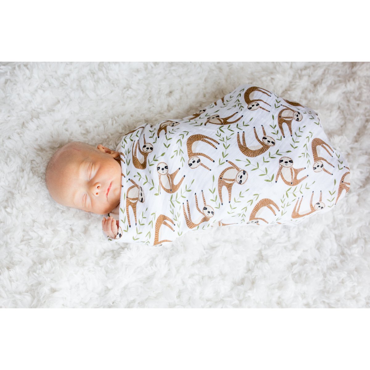 Swaddle Lulujo 120x120 - Paresseux moderne