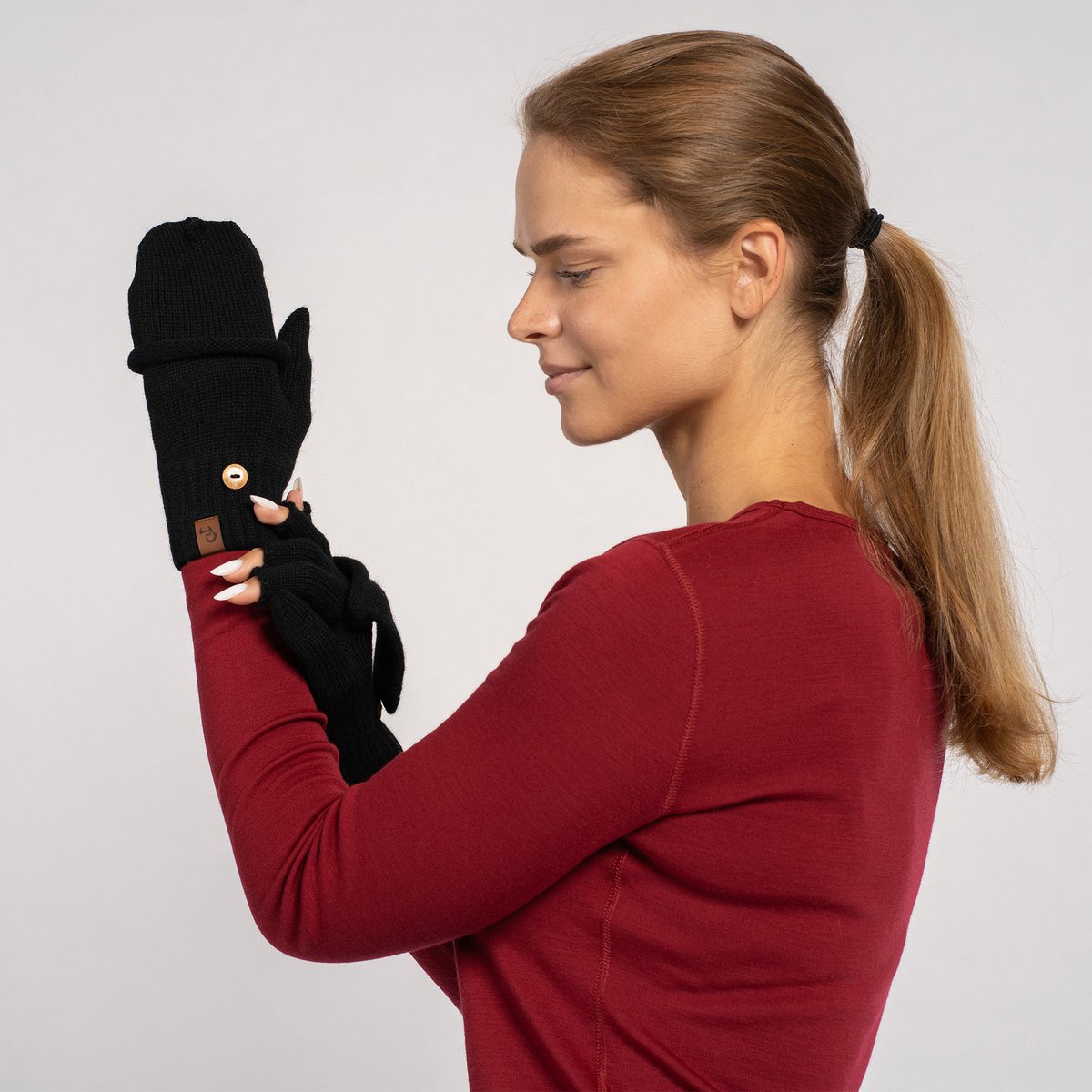 Women's Convertible Gloves Knitted Merino