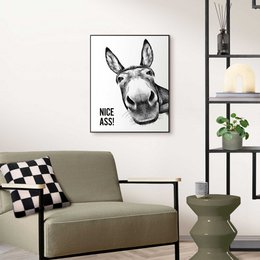Gerahmtes Bild Slim Frame Nice Ass 50x40