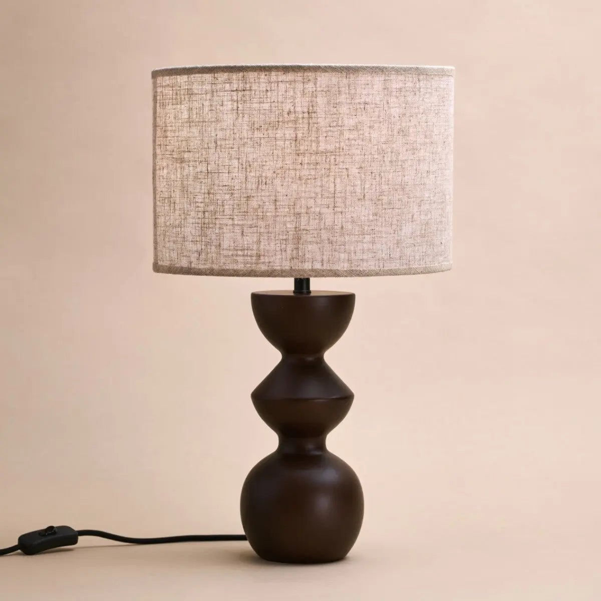 Lampada da tavolo Kai Marrone Scuro