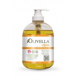 Olivella Liquid Olive Oil Soap: Apricot - 500 ML