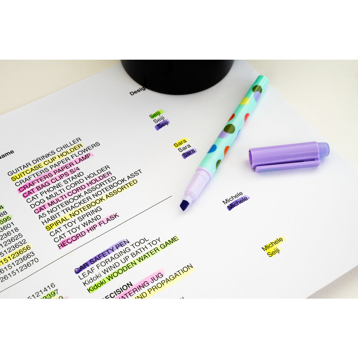 Löschbare Textmarker von Inkerie